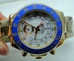 Rolex Daytona Watch All Glod White Face Blue Bezel_th.jpg